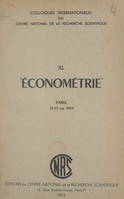 Économétrie, Paris, 12-17 mai 1952
