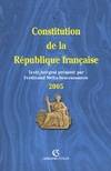 Constitution de la république française 2005, texte intégral de la Constitution de la Ve République