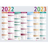 Calendrier Multicolore 29,5 x 22 cm Septembre 2022 à Septembre 2023 - Visuel
