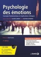 Psychologie des émotions, Concepts fondamentaux et implications cliniques