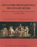 Les savoirs professionnels des gens de métier - études sur le monde du travail dans les sociétés urbaines de l'Empire romain, études sur le monde du travail dans les sociétés urbaines de l'Empire romain