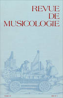 Revue de musicologie tome 69, n° 2 (1983)