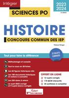 Sciences Po - Histoire - Concours commun des IEP 2023-2024, Tout pour réussir l'analyse de documents - 22 sujets corrigés