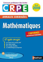 Mathématiques - Admissibilité 2018