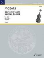 German Dances, 2 violins (soloistic or in groups).