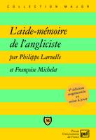 L'aide-memoire de l'angliciste (4 edition)