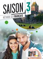 Saison 3 niv.B1 - Livre + CD mp3 + DVD, Méthode de français