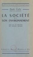 La société et son environnement, Essai sur les principes des sciences sociales