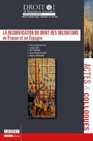 La recodification du droit des obligations en France et en Espagne, SOUS LA DIRECTION DE ÉRIC SAVAUX, JAVIER LETE, ROSE-NOËLLE SCHÜTZ, HÉLÈNE BOUCAR