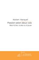 Passion selon deux voix