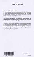 Voix et psyché, actes du séminaire [2000] de l'Association française des psychologues scolaires  