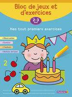 BLOC DE JEUX ET D'EXERCICES - MES TOUT PREMIERS EXERCICES (2-3 ans)