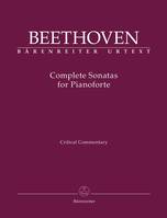 Complete Sonatas for Pianoforte - Critical Report