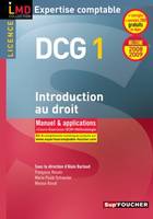 1, DCG 1 Introduction au droit Licence manuel et applications Millésime 2008-2009, manuel & applications, cours, exercices, QCM, méthodologie