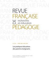 Revue française de pédagogie, n°203/2018, Les pratiques éducatives des parents enseignants