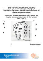 DICTIONNAIRE PLURILINGUE français - langues berbères du Sahara et de l’Afrique du Nord, (langue des Touareg, des Chleuhs, des Chaouis, des Kabyles, langue du Sud oranais, du Sud tunisien, de la Libye…)