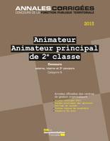 Animateur - Animateur principal 2e classe 2015. Concours, Concours externe, interne, 3e concours. Catégorie B