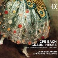 Graun hesse : trios for pianoforte & viola da gamba - Boulanger, De Pasquale