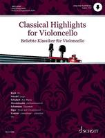 Classical Highlights for Violoncello, arranged for Cello and Piano. cello and piano. Edition avec play-along.