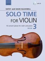 Solo Time For Violin Book 3, 16 Concert Pieces For Violin And Piano