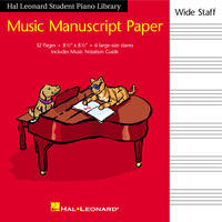 Music Manuscript Paper Wide Staff / Hal Leonard St