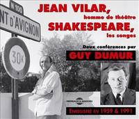 CD / VILAR, JEAN / Shakespeare, les songes - 2 conférences par Guy Dumur (+ livret 12 pag