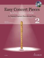 Vol. 2, Easy Concert Pieces, 24 Pieces from 5 Centuries. Vol. 2. descant recorder and piano.