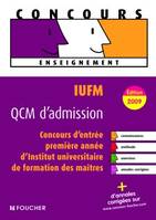 IUFM QCM d'admission édition 2009, QCM d'admission