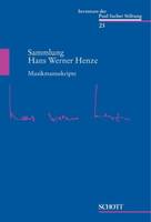 Sammlung Hans Werner Henze - Musikmanuskripte, Musikmanuskripte