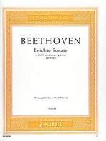 Leichte Sonate G Opus 49/1, Op. 49 n°1. op. 49/1. piano.