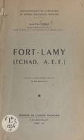 Fort-Lamy (Tchad, A.E.F.), Rapport d'une enquête préliminaire dans les milieux urbains de la Fédération. Une carte et 4 planches hors-texte, un plan dans le texte
