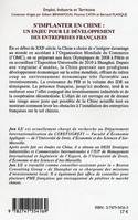 S'implanter en chine : un enjeu pour le développement des entreprises françaises, un enjeu pour le développement des entreprises françaises