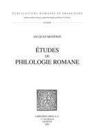 Etudes de Philologie Romane