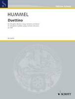 Duettino, for vibraphone (cymbal, gong, tamtam) and piano. op. 82b. vibraphone (cymbal, gong, Tamtam) and piano. Partition et partie.