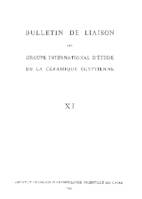 Bulletin liaison groupe étude céramique t 11