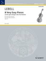 8 Very Easy Pieces, for cello and piano. op. 16. cello and piano. Partition et partie.