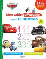 Disney - Cars  Mon cahier effaçable -  Je compte et j'écris les nombres (4-6 ans)