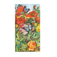 Carnet à couverture rigide Jardin aux Papillons - Slim - Ligné - 176 p.