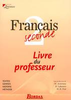 Français, première, livre du professeur