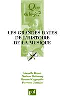 Les grandes dates de l'histoire de la musique européenne, « Que sais-je ? » n° 1333