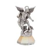 STATUETTE SAINT MICHEL METAL 5CMS ADHESIVE