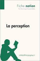 La perception (Fiche notion), LePetitPhilosophe.fr - Comprendre la philosophie