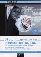 Annales BTS commerce international, épreuves E4, E5 et E6 / études de cas, U41, 451, U61