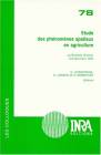 Etude des phénomènes spatiaux en agriculture, La Rochelle (France), 6-8 décembre 1995