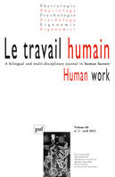 Le travail humain 2023-2, vol. 87, n.2