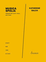 Musica Spolia, version for flute, viola, and piano. flute, viola and piano. Partition et parties.