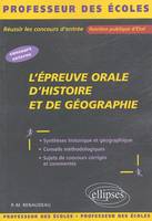 L'épreuve orale d'histoire et de géographie