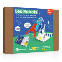 Les robots - Kit ludo-éducatif 8-12 ans, Fabrique ton bras robotique et joue en le faisant bouger