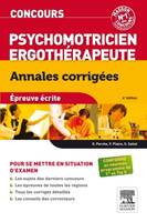 Concours Psychomotricien Ergothérapeute Annales corrigées, Epreuve écrite