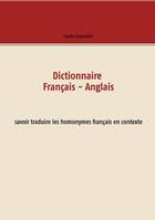 Dictionnaire français-anglais, Savoir traduire les homonymes français en contexte